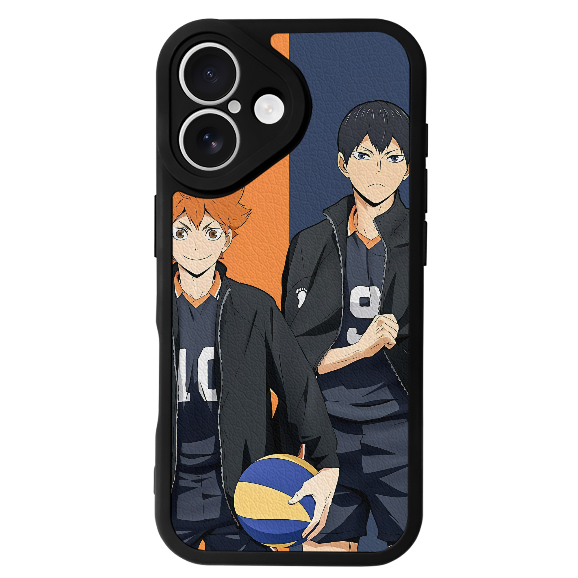 （画像用） ハイキュー!! Haikyu!! 【iPhone 16シリーズ対応】シリコンスマホケース（レザー調） 材質：シリコン